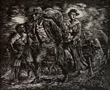 Albert Abramovitz, - American Trip-, woodcut