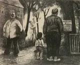 Peggy Bacon, - ''The Sights of The Town'' (Flint 151)-