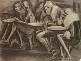 Adolf Dehn, - ''Women of Montmartre'' (Lumsdaine and O'Sullivan 105)-, lithograph, 1928