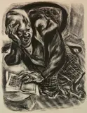 Nan Lurie, - ''Old Tales''-, lithograph, c. 1935-43