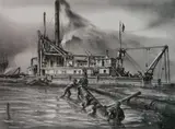 John Noble, - ''The Florida, 1892-1947'' (Urban 54)-, lithograph, 1964