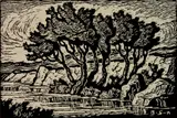- ''Kansas Creek'' (Greenough 78)- by Birger Sandzén, linocut, 1936, offered Feb 2019