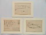Paul Travis, - Landscape Sketches- 3, graphite on paper, 1927, 1