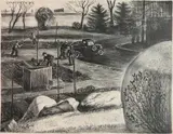 Raymond White Skolfield, - ''The Gardener''-, lithograph, 1937