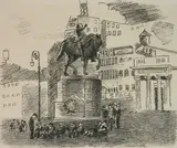 Raphael Soyer, - Union Square (Cole 17A)-, lithograph