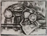 Max Weber, - ''Still-Life with Apples'' (Rubenstein 90)-, lithograph, 1928