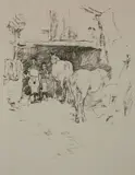 James A. M. Whistler, - ''The Smith's Yard'' (Way 88); (Levy 126)-