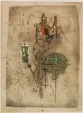 Johnny Friedlaender, - ''Aus der Serie Fleurs'' (Schmucking 389)-, etching in colors, 1970