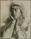 Gerald Brockhurst, - ''LA Beguin (Arais)'' (Fletcher 33 iii/IV)-