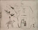 Marie Laurencin, - ''Le Prince Charmaut'' (Marchesseau 29)-, etching, 1913