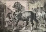 Théodore Géricault, - ''A French Favrier'' (Delteil 41)-