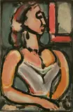 Georges Rouault, - ''Femme Fiere'' (Chapon/Rouault 2756)-, aquatint in color on Montual wove paper