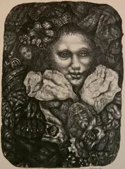 - ''Hail To The Pure'' (Grayson 22)- by Ivan Albright, lithograph on wove paper, 1977, offered Dec 2018