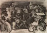 Adolf Dehn, - ''Aperitif House'' (Lumsdaine and O'Sullivan 96)-