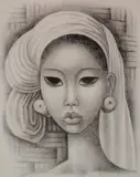 Miguel Covarrubias, - ''Balinese Girl''-