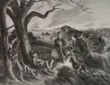 John de Martelly, - ''Blue Valley Fox Hunt'' (Zink 10)-