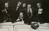 Joseph Hirsch, - ''Hecklers'' (Cole 7)-, lithograph, 1943-44