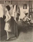 Raphael Soyer, - ''My Studio'' (Cole 63)-, lithograph
