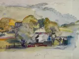 Paul B. Travis, - ''Sketch from Our Old Hill''-