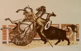 Fletcher Martin, - ''The Picador''-, silkscreen in color