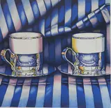 Jeanette Pasin Sloan, - ''Espresso''-, lithograph in colors, 1995