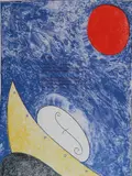 William T. Wiley, - ''Deneb''-, lithograph in color, 1996