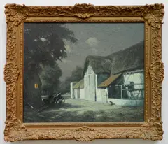 Maurice Grün, - ''Claire de Lune''-, oil on canvas