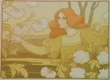 Paul Berthon, - ''Boules De Neige'' (Arwas 53-2A)-, lithograph in color, ca. 1900
