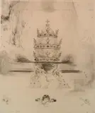 Félix Buhot, - ''La Tiare'' (Bourcard and Goodfriend 173)-, etching and drypoint