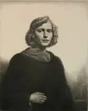 Gerald Brockhurst, - ''The Black Cloak (Mrs. Paul Mellon)'' (Fletcher 81 iii/III)-