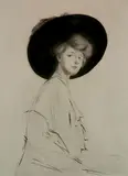 Jacques Villon, - ''Miss Evelyn'' (Ginestet and Pouillon 235)-, drypoint, 1908