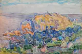 Maurice Brazil Prendergast, - ''Rock Outcropping By The Sea'' (William 943)-