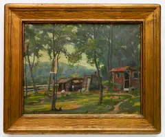 William Greason, - ''Bayou on The Kalamazoo River, Douglas''-, oil on canvas, 1934