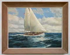 Jack L. Gray, - ''Sea Breeze Off Shore Breeze''-, oil on canvas