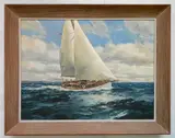 Jack L. Gray, - ''Sea Breeze Off Shore Breeze''-, oil on canvas