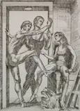 Paul Cadmus, - ''Waiting For Rehearsal'' (Davenport 56)-, etching on wove paper, 1984