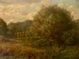 Adam Lehr, - Landscape with Stream-