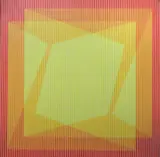 Julian Stanczak, - ''Chromatic Fold-Pale Orange''-