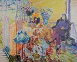 Joseph B. O'Sickey, - ''Algesa on The Porch - Deer Isle''-