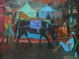 Joseph B. O'Sickey, - Horse and Riders-