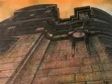 George Kozmon, - Architectural Study-, acrylic on rag paper, 1983
