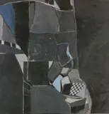 Blanche Barloon, - Untitled (Abstract)-, oil on canvas