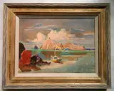 Millard Sheets, - ''Bright Morning - Fish Rock Island''-