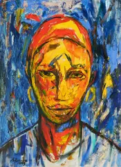 Samella Lewis, - ''Yansa''-, oil on canvas, 1993