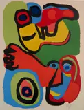 - Untitled- by Karel Appel, lithograph in color, 1975, offered Oct 2018