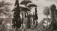François Houtin, - ''Nostalgie No. 3''-, etching, 1983