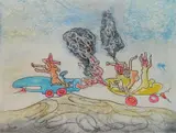 Roberto Matta, - ''Les Oh! Tomobiles'' (Sabatier 314)-