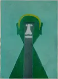 Rufino Tamayo, - ''Cabeza en Amarillo''-, aquatint in colors, 1975