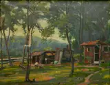 William Greason, - ''Bayou on the Kalamazoo River, Douglas''-, oil on canvas, 1934