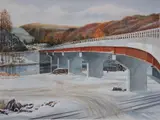 - ''Grafton, West Virginia''- by Florian K. Lawton, watercolor on paper, 2001, offered Sep 2018